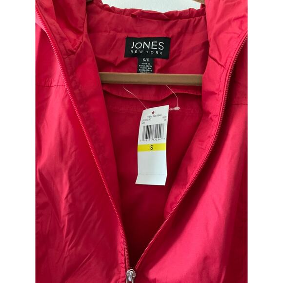 Jones New York Parka In A Pocket Red Women's Small **NWT - Picture 3 of 7